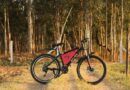 E-Bike vor einem Wald